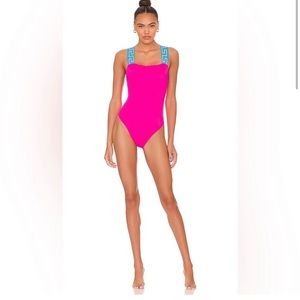 🔥🔥BNWT VERSACE GRECA BORDER ONE-PIECE SWIMSUIT SZ 2 (SMALL)🔥🔥
